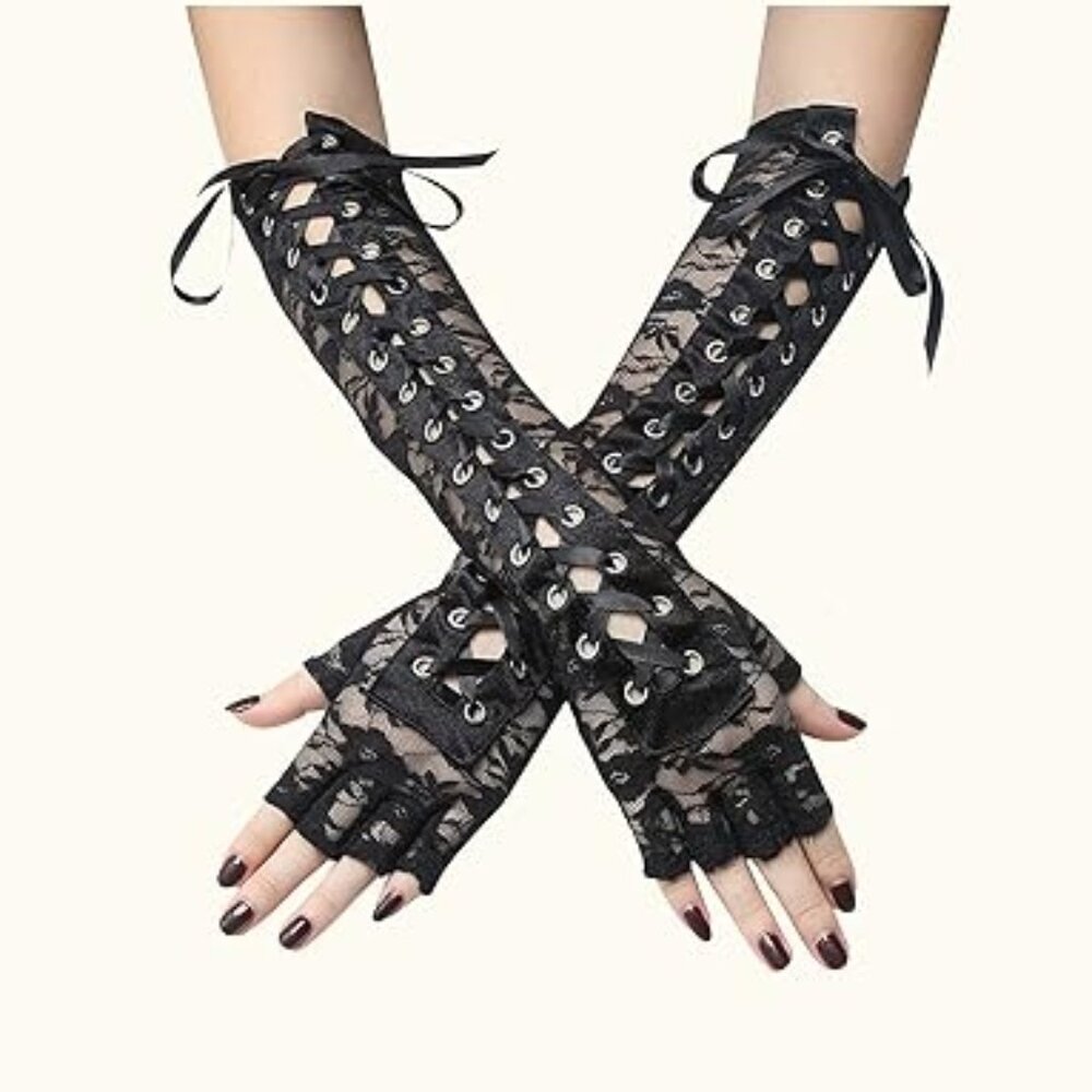 Long Elbow Opera Black Gloves